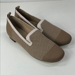New Walking Cradles Womens Knit Loafer in Tan Size 8